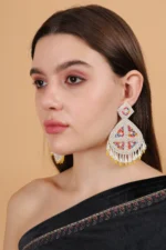 Afreen Handmade Beaded Earrings - Image 2