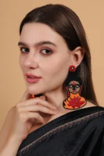 Buddha Handmade Beaded Earrings