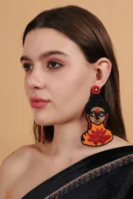 Buddha Handmade Beaded Earrings - Image 2