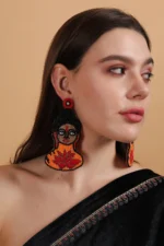 Buddha Handmade Beaded Earrings - Image 3