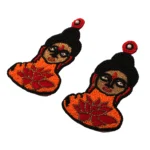 Buddha Handmade Beaded Earrings - Image 4