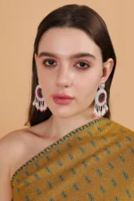 Falguni Handmade Beaded Earrings - Image 2