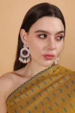 Falguni Handmade Beaded Earrings - Image 3