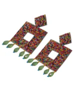 Fiza Handmade Beaded Earrings - Image 4