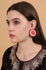 Mia Handmade Beaded Earrings - Image 2