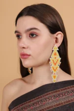 Rebecca Handmade Beaded Earrings - Image 2